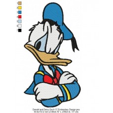 Donald and Daisy Duck 17 Embroidery Design